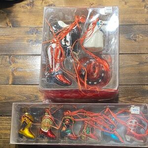 Colorful Holiday Ornament Collection Dept 56 vintage